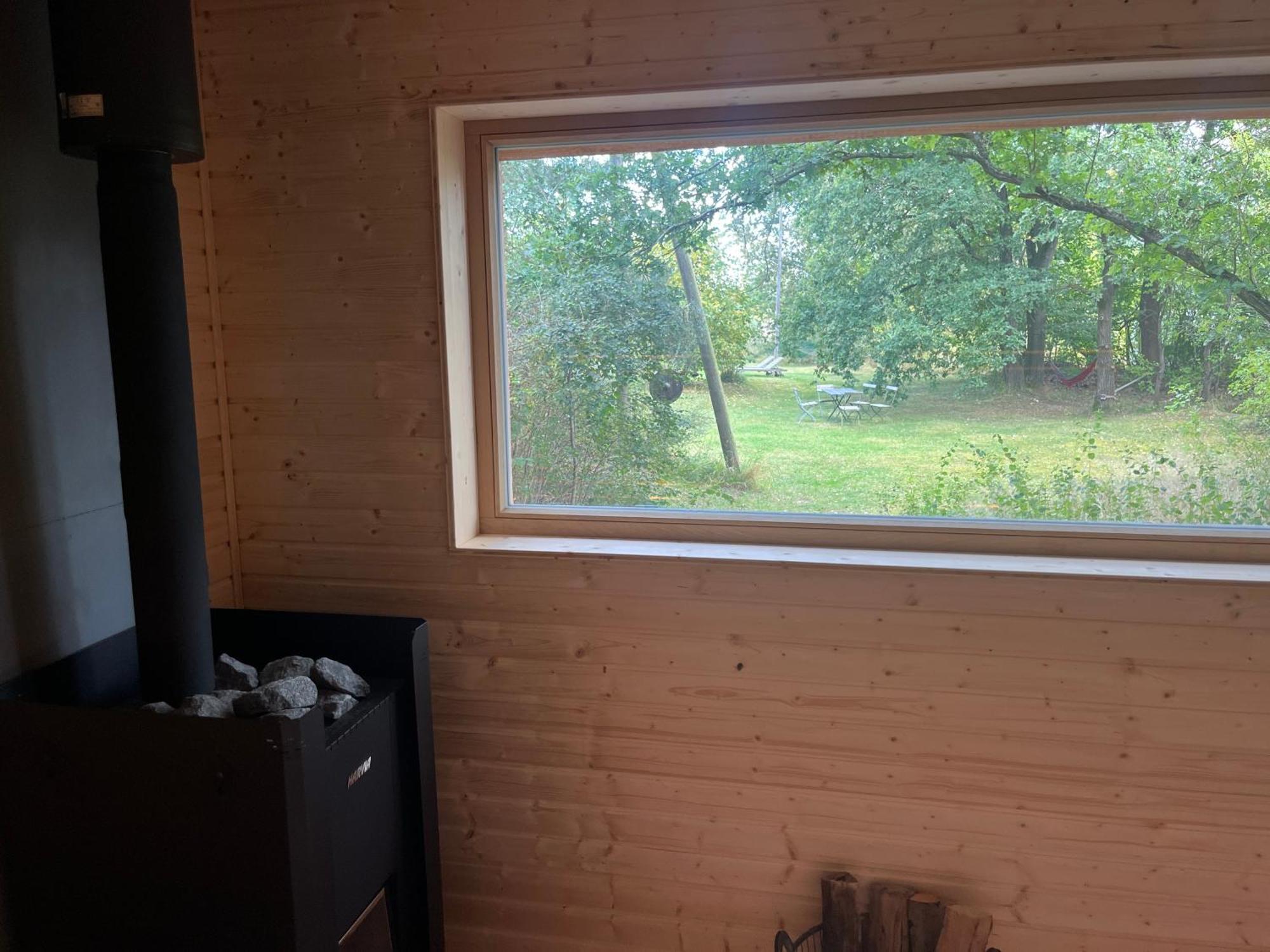 Romantisches Studio Am Waldesrand Mit Gartensauna Schwarz Zewnętrze zdjęcie